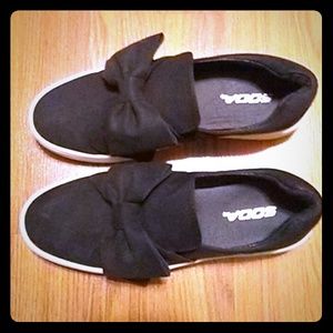 Black and White shoes made by Soda